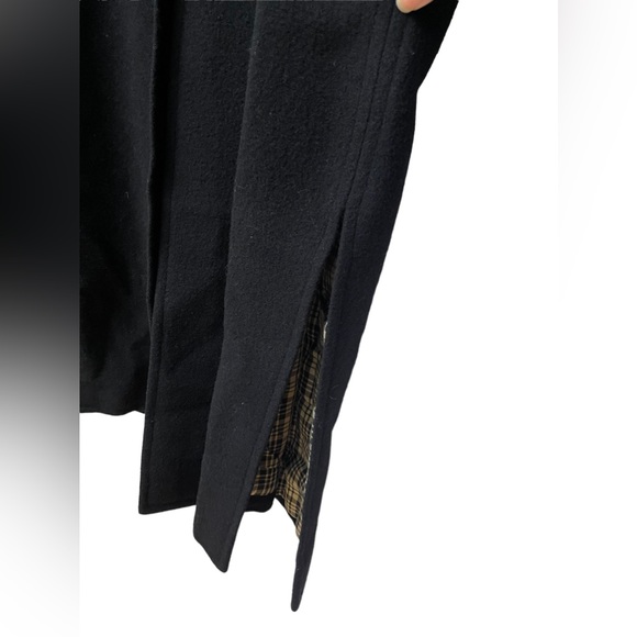 Vintage Saint Laurent Rive Gauche Paris Women’s Black Pure Cashmere Coat Size 34 - Picture 4 of 10